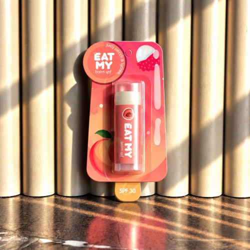 EAT MY бальзам для губ c SPF 30 "Сочный персик-личи"