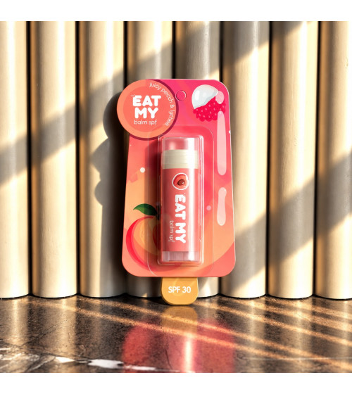 EAT MY бальзам для губ c SPF 30 "Сочный персик-личи"