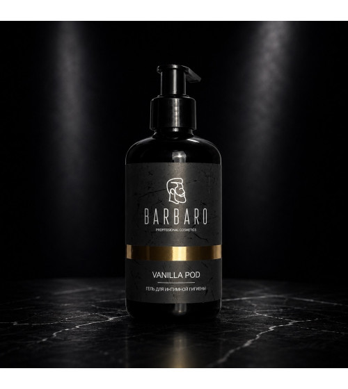 Barbaro гель для интимной гигиены мужской Vanilla pod, 250 мл.